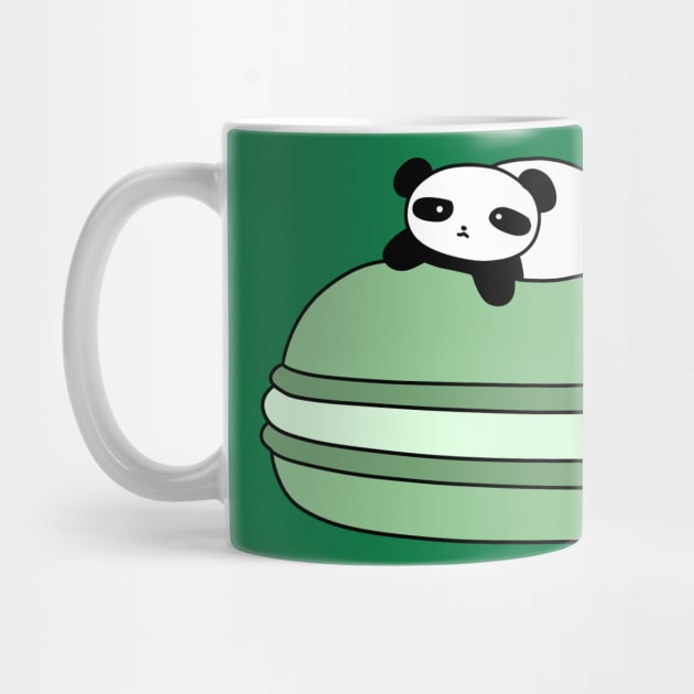 Panda and Giant Macaroon by saradaboru